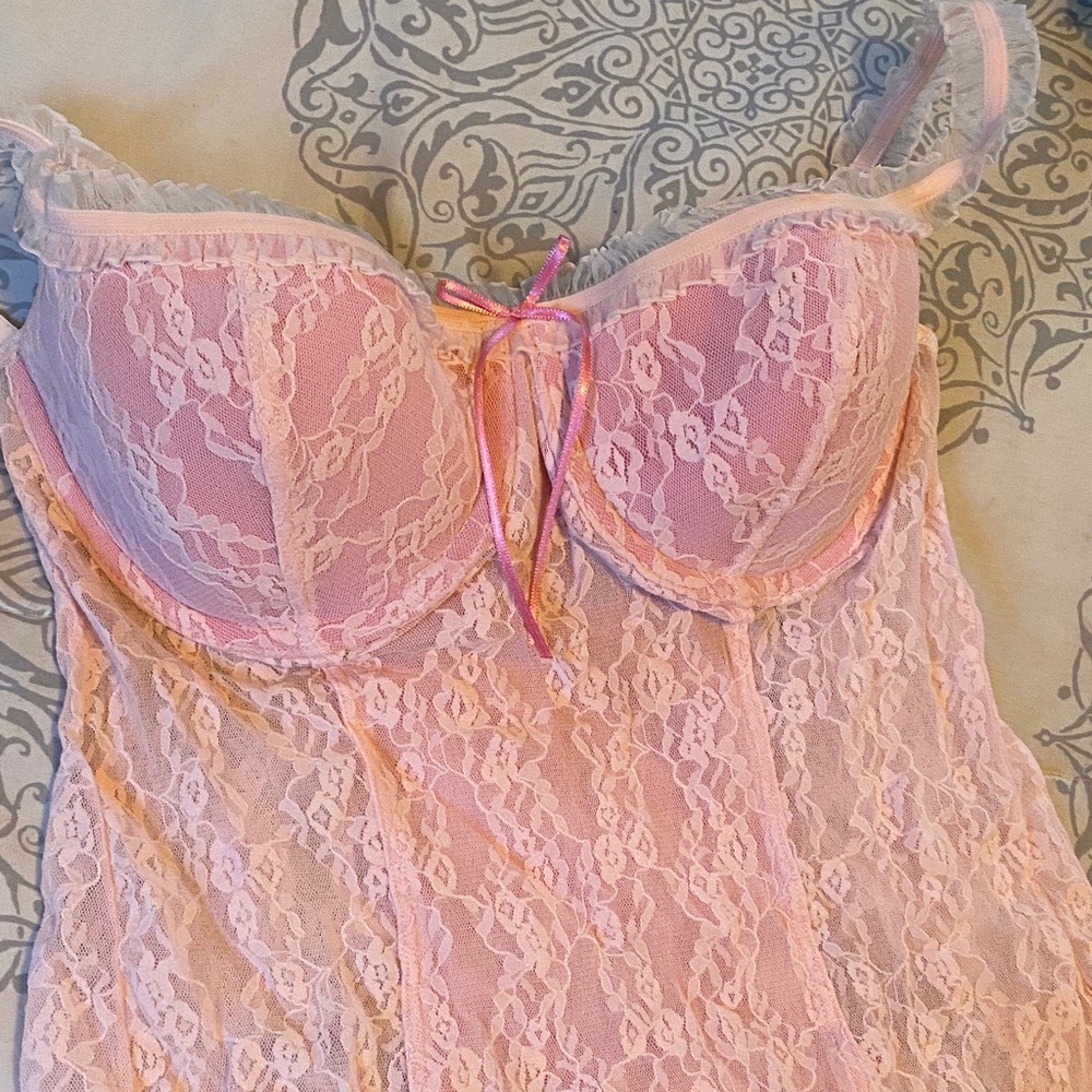 Victoria's Secret Pink Lace Bustier